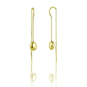 Chimento Jewellery Chimento Armillas Acqua 18ct Yellow Gold Threader Earrings