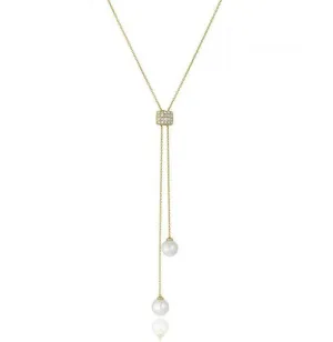 Chimento Jewellery Chimento Armillas Acqua Pearl 18ct Yellow Gold Diamond Necklace