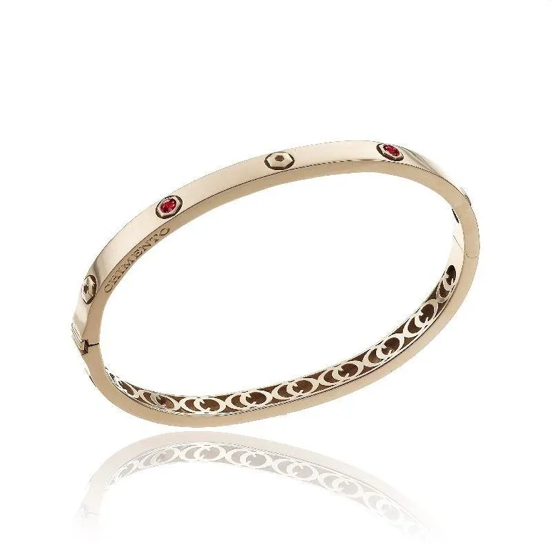Chimento Jewellery Chimento Armillas Be Mine 18ct Rose Gold 0.40ct Ruby Bangle