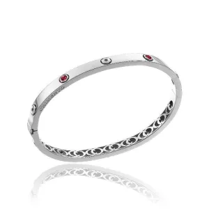 Chimento Jewellery Chimento Armillas Be Mine 18ct White Gold 0.40ct Ruby Bangle