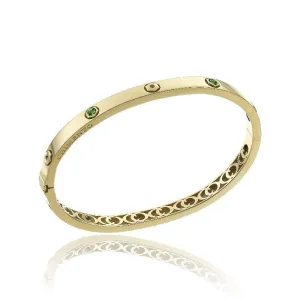 Chimento Jewellery Chimento Armillas Be Mine 18ct Yellow Gold 0.32ct Emerald Bangle