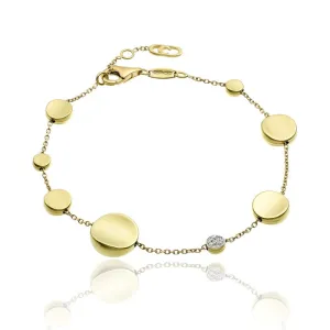 Chimento Jewellery Chimento Armillas Glow 18ct Yellow Gold 0.05ct Diamond Bracelet
