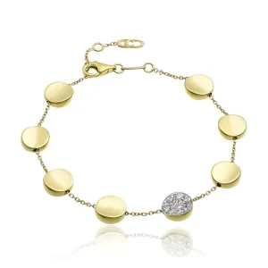 Chimento Jewellery Chimento Armillas Glow 18ct Yellow Gold 0.27ct Diamond Bracelet