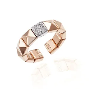 Chimento Jewellery Chimento Armillas Pyramis 18ct Rose Gold Diamond Studs Ring