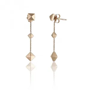Chimento Jewellery Chimento Armillas Pyramis 18ct Rose Gold Studs Drop Earrings