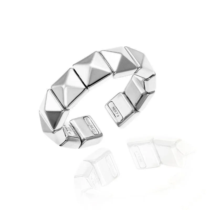 Chimento Jewellery Chimento Armillas Pyramis 18ct White Gold Studs Ring