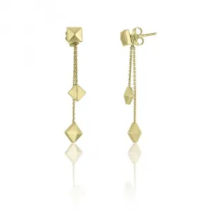 Chimento Jewellery Chimento Armillas Pyramis 18ct Yellow Gold Studs Double Drop Earrings