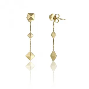 Chimento Jewellery Chimento Armillas Pyramis 18ct Yellow Gold Studs Drop Earrings