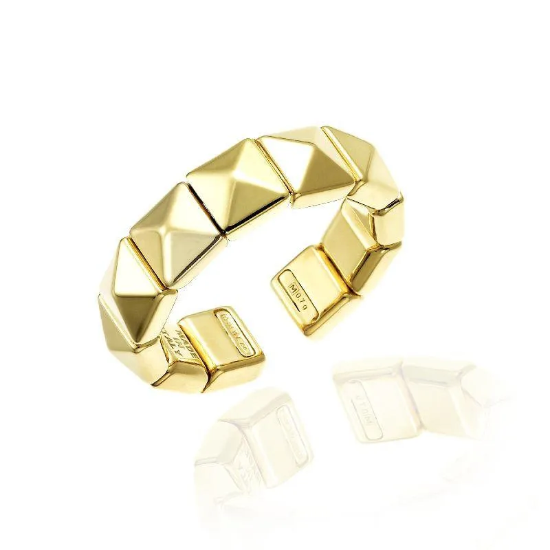Chimento Jewellery Chimento Armillas Pyramis 18ct Yellow Gold Studs Ring