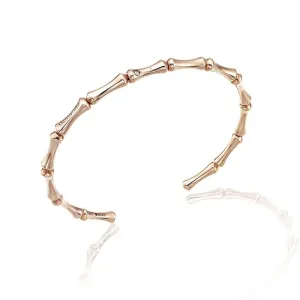 Chimento Jewellery Chimento Bamboo 18ct Rose Gold Diamond Bangle