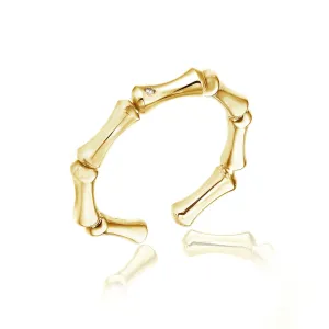 Chimento Jewellery Chimento Bamboo 18ct Yellow Gold Diamond Ring