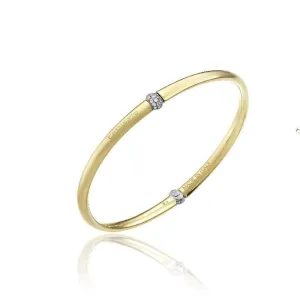 Chimento Jewellery Chimento Bamboo Flirt 18ct Yellow Gold 0.27ct Diamond Bangle
