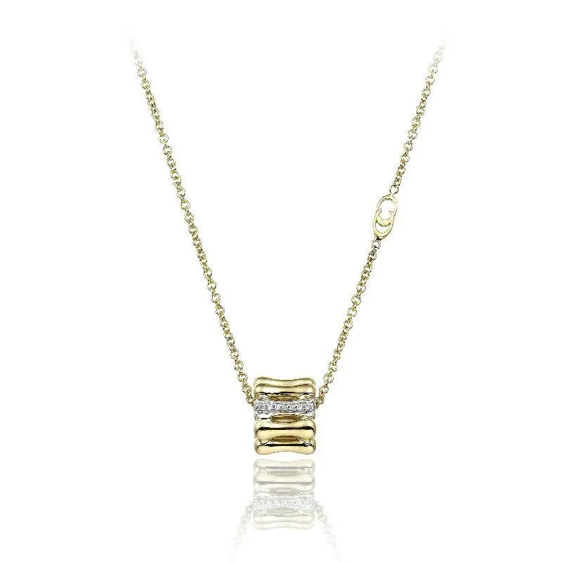 Chimento Jewellery Chimento Bamboo Over 18ct Yellow Gold Diamond Iconic Necklace
