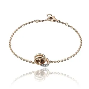 Chimento Jewellery Chimento Bamboo Pure 18ct Rose Gold 0.10ct Diamond Bracelet