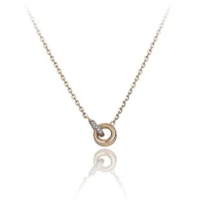 Chimento Jewellery Chimento Bamboo Pure 18ct Rose Gold 0.10ct Diamond Necklace