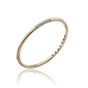 Chimento Jewellery Chimento Bamboo Pure 18ct Rose Gold 0.31ct Diamond Bangle