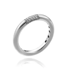 Chimento Jewellery Chimento Bamboo Pure 18ct White Gold 0.08ct Diamond Ring