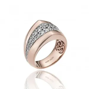 Chimento Jewellery Chimento Bamboo Sipario 18ct Rose Gold 0.77ct Diamond Ring