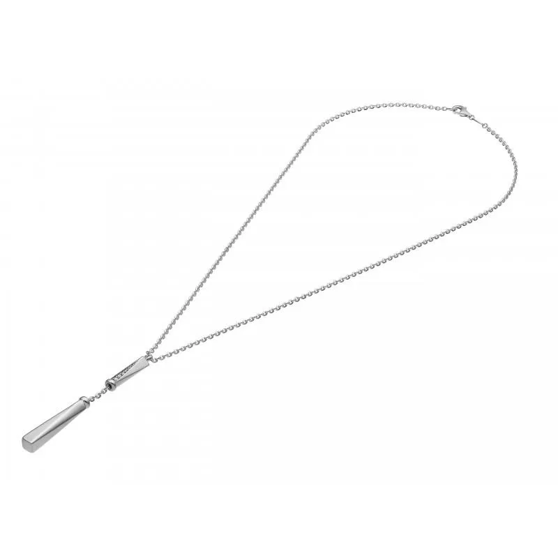 Chimento Jewellery Chimento Bamboo Sipario 18ct White Gold 0.05ct Diamond Necklace