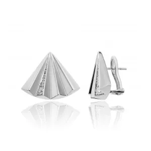 Chimento Jewellery Chimento Bamboo Sipario 18ct White Gold 0.31ct Diamond Stud Earrings