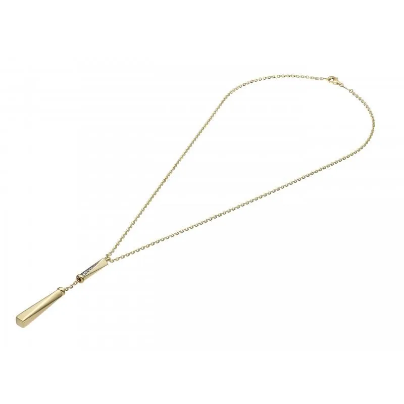 Chimento Jewellery Chimento Bamboo Sipario 18ct Yellow Gold 0.05ct Diamond Necklace