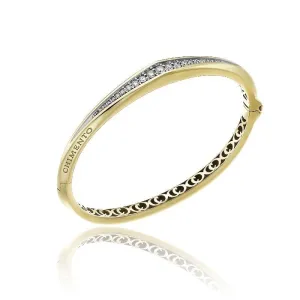 Chimento Jewellery Chimento Bamboo Sipario 18ct Yellow Gold 0.52ct Diamond Bangle