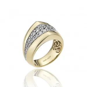 Chimento Jewellery Chimento Bamboo Sipario 18ct Yellow Gold 0.77ct Diamond Ring