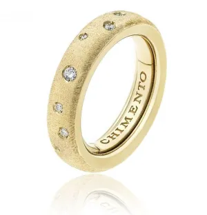 Chimento Jewellery Chimento Forever Matte 18ct Yellow Gold Diamond Adjustable Size-Fit Medium Ring