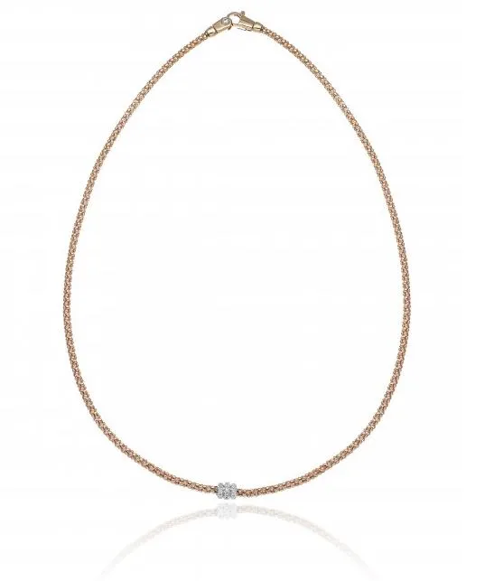 Chimento Jewellery Chimento Melograno 18ct Rose Gold 0.20ct Diamond Necklace