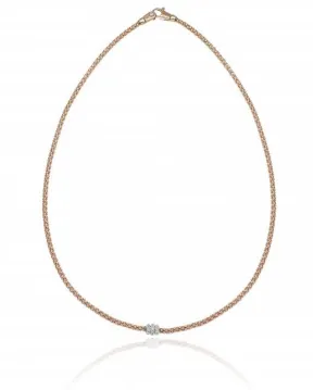 Chimento Jewellery Chimento Melograno 18ct Rose Gold 0.20ct Diamond Necklace