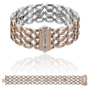Chimento Jewellery Chimento Optima 18ct Rose and White Gold 0.51ct Diamond Reversible Bracelet