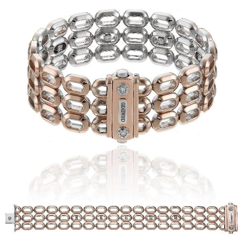 Chimento Jewellery Chimento Optima 18ct Rose and White Gold 0.51ct Diamond Reversible Bracelet