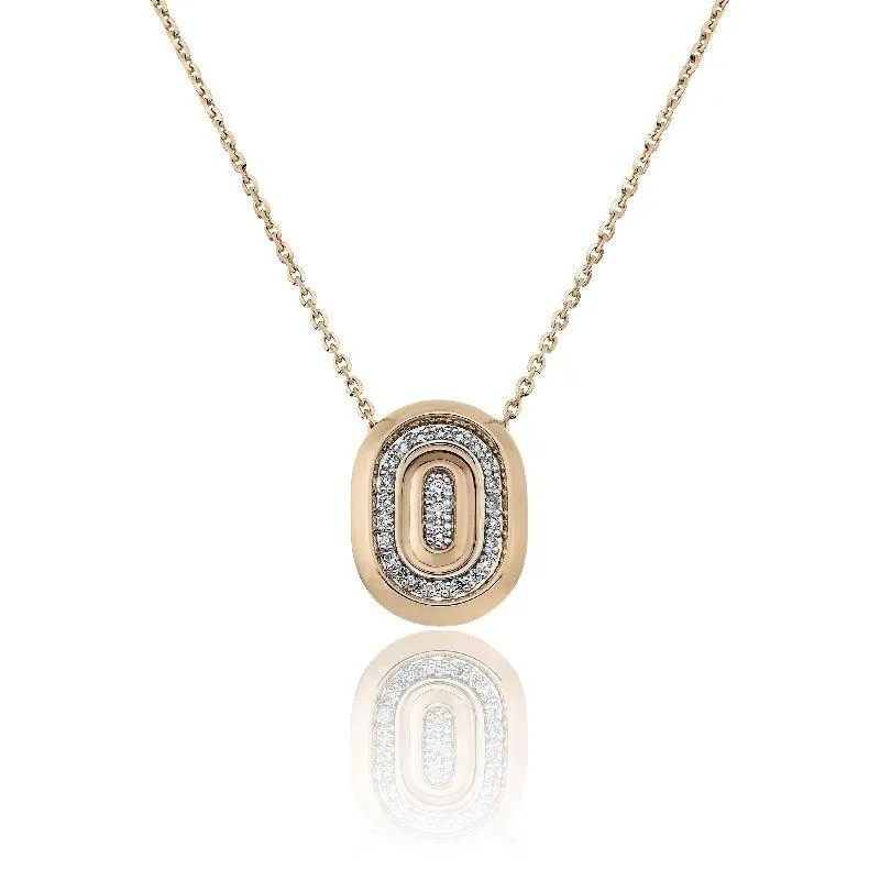 Chimento Jewellery Chimento Optima 18ct Rose Gold 0.24ct Diamond Necklace