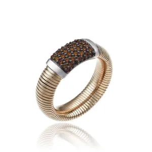 Chimento Jewellery Chimento Stardust Pave 18ct Rose Gold 0.37ct Brown Diamond Ring