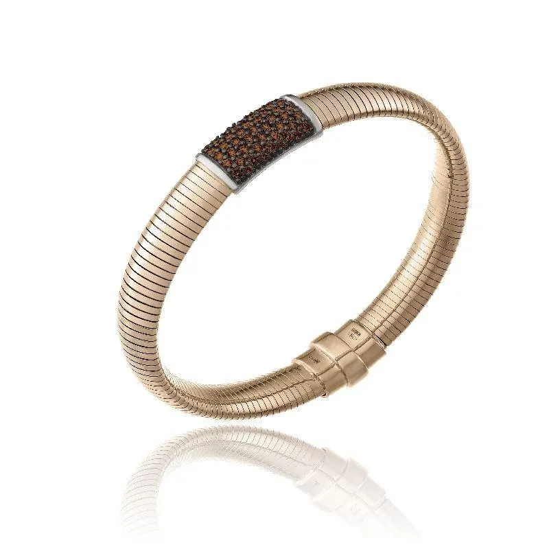 Chimento Jewellery Chimento Stardust Pave 18ct Rose Gold 0.98ct Brown Diamond Bracelet