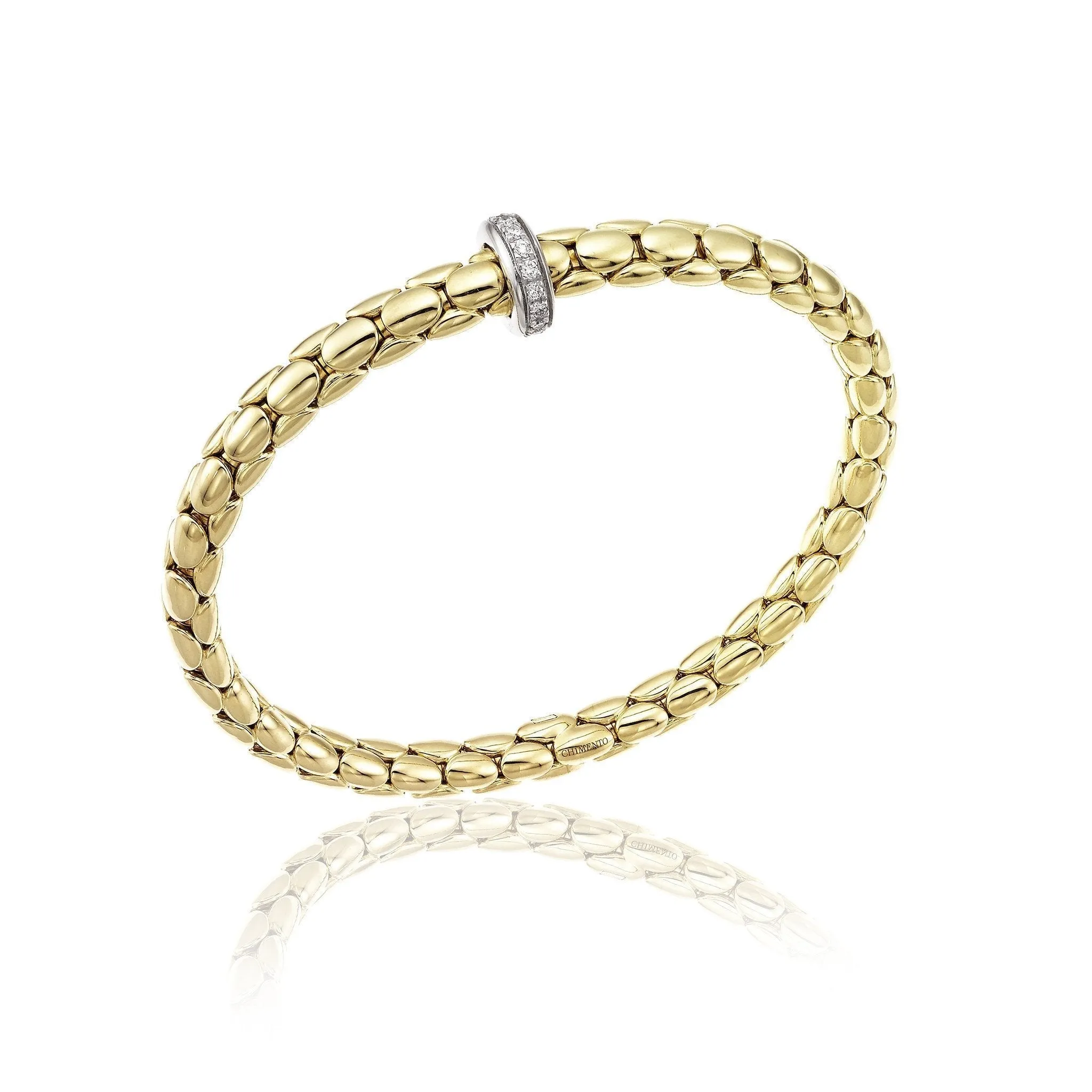 Chimento Jewellery Chimento Stretch 18ct Yellow Gold 0.19ct Diamond Bracelet