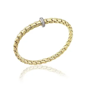 Chimento Jewellery Chimento Stretch 18ct Yellow Gold 0.19ct Diamond Bracelet