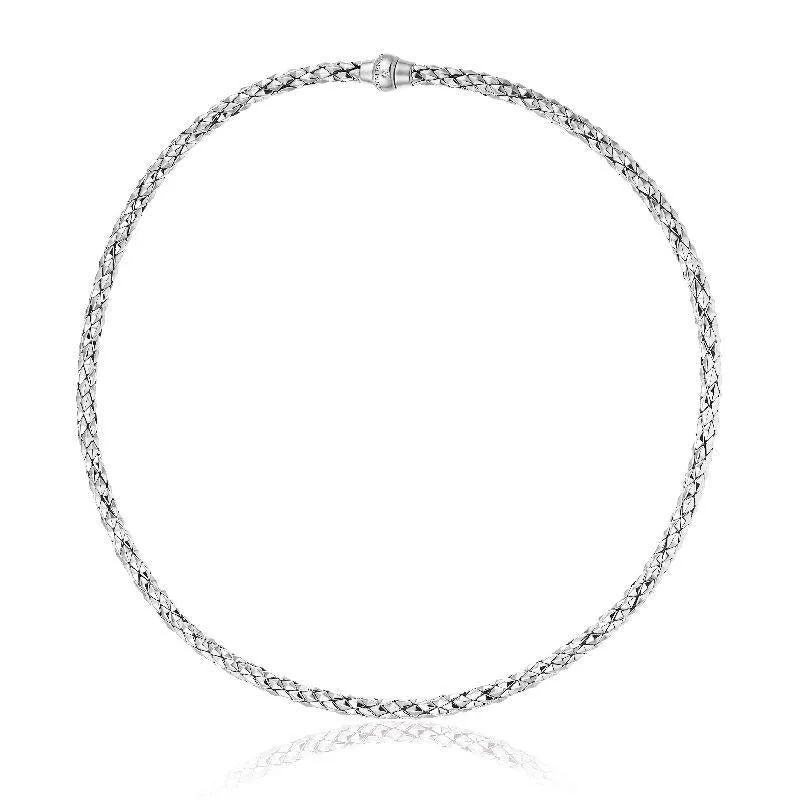 Chimento Jewellery Chimento Stretch Classic 18ct White Gold Diamond Necklace