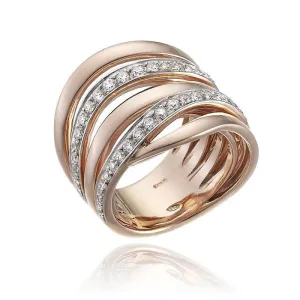 Chimento Jewellery Chimento Stretch Nuvola 18ct Rose Gold 0.72ct Diamond Ring