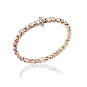 Chimento Jewellery Chimento Stretch Spring 18ct Rose Gold 0.19ct Diamond Bracelet