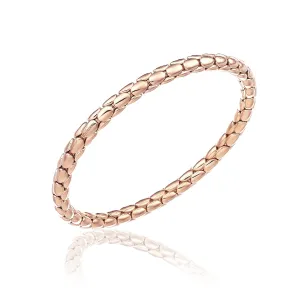 Chimento Jewellery Chimento Stretch Spring 18ct Rose Gold Wide Bracelet