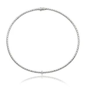 Chimento Jewellery Chimento Stretch Spring 18ct White Gold 0.10ct Diamond Necklace