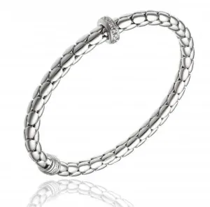 Chimento Jewellery Chimento Stretch Spring 18ct White Gold 0.19ct Diamond Bracelet