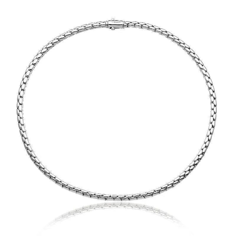 Chimento Jewellery Chimento Stretch Spring 18ct White Gold Collarette Necklace