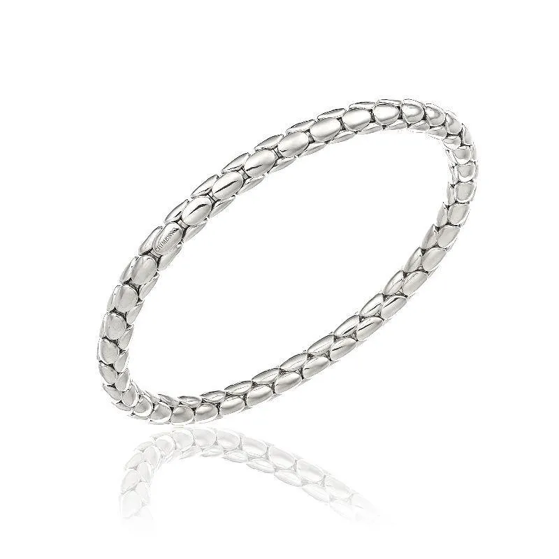 Chimento Jewellery Chimento Stretch Spring 18ct White Gold Wide Bracelet