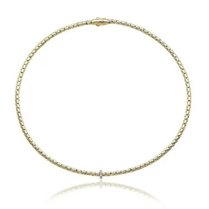 Chimento Jewellery Chimento Stretch Spring 18ct Yellow Gold 0.10ct Diamond Necklace