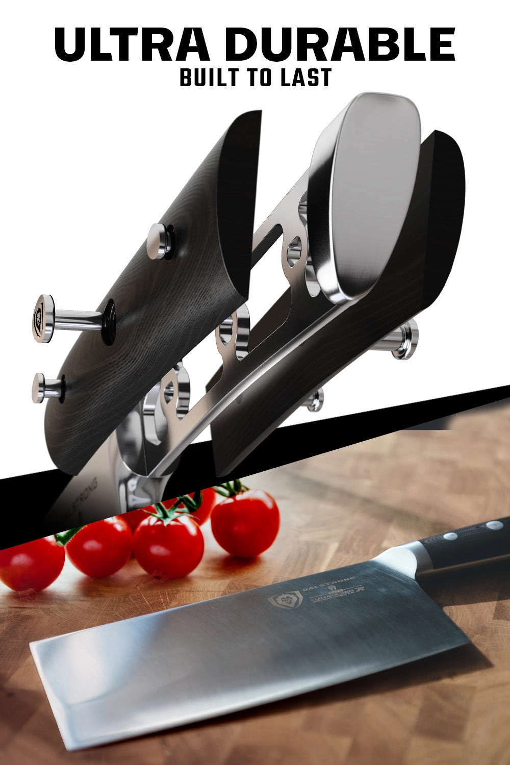 Chinese Cleaver Knife 9" | Gladiator Series | NSF Certified | Dalstrong 