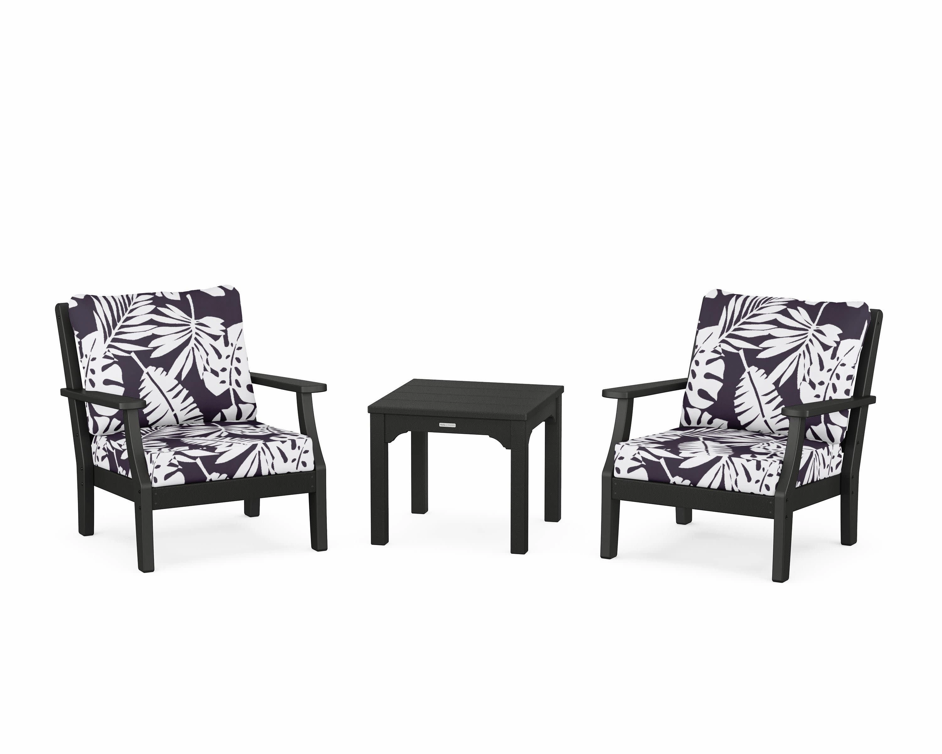 Chinoiserie 3-Piece Deep Seating Set