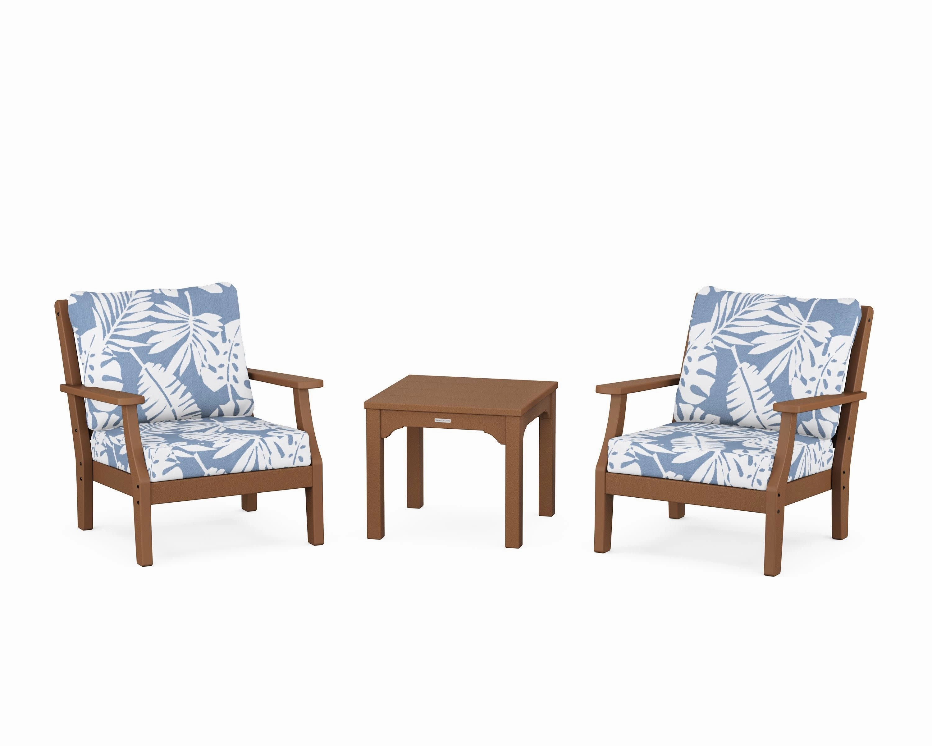 Chinoiserie 3-Piece Deep Seating Set