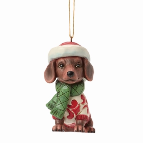 Christmas Dog Dachshund Orn figurines,decorative figurines,home accents
